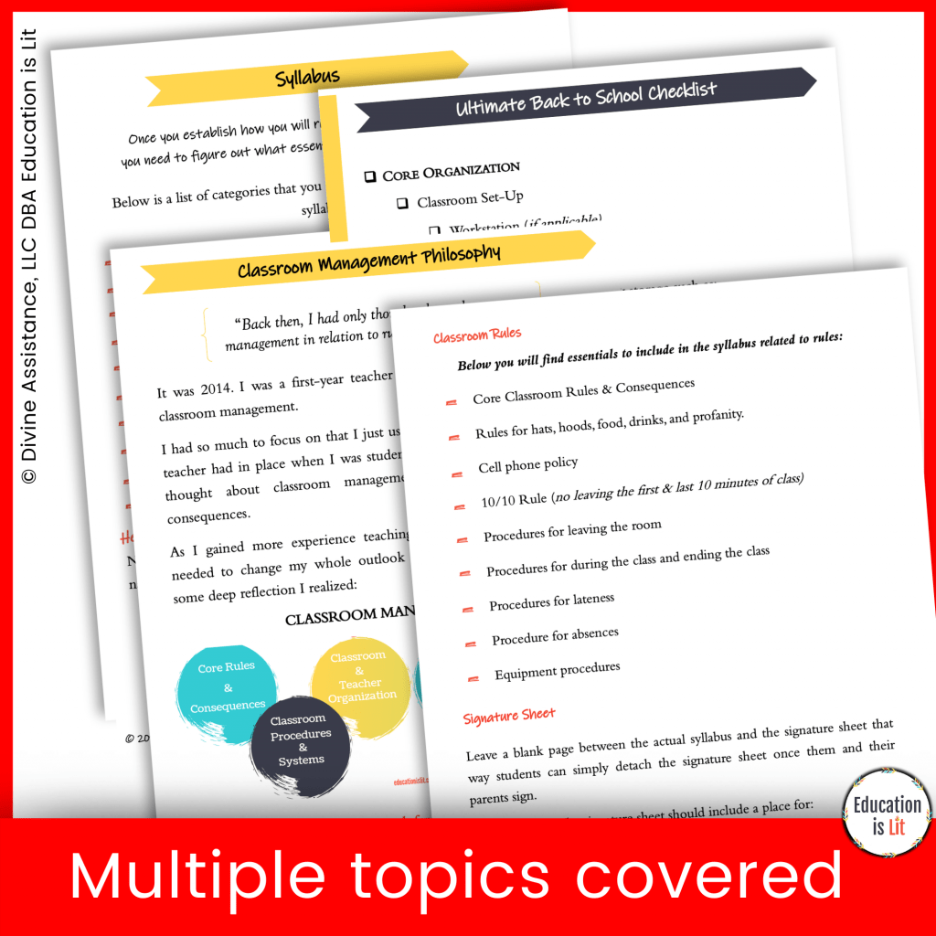 The Ultimate Back to School Guide for Secondary Teachers – Education is Lit